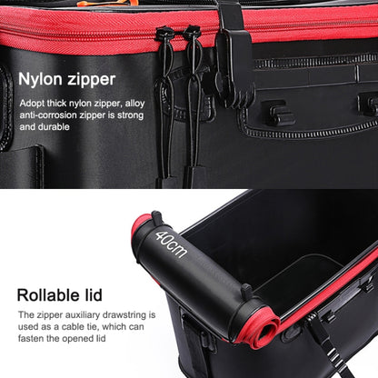 Thickened Multifunctional Folding Live Fish Box Fishing Bucket, 35 cm (with Handle without Side Pockets), 50 cm (with Handle and Side Pocket)