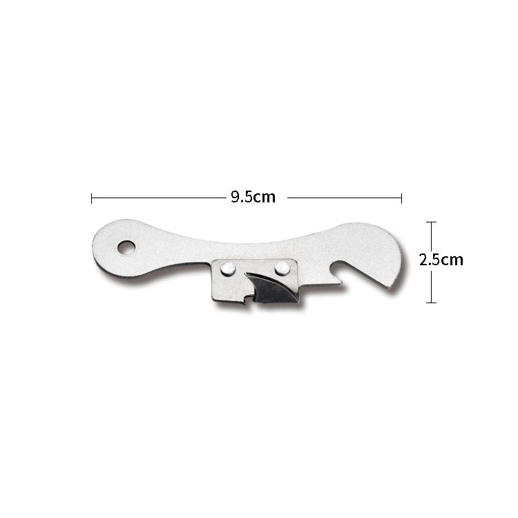2 PCS  Stainless Steel Bottle Opener Can Opener Multifunctional Kitchen Tool