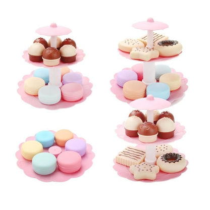 Kinder-Essensspielzeug, Kinderkuchen, Desserts, Turm, Party-Teeservice, Rollenspielzeug, Kuchen, Desserts