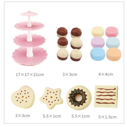 Kinder-Essensspielzeug, Kinderkuchen, Desserts, Turm, Party-Teeservice, Rollenspielzeug, Kuchen, Desserts