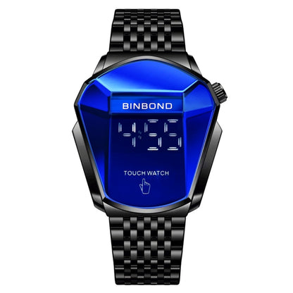 Montre BINBOND Locomotive Concept Tactile Ceinture Acier Homme Technologie Noire Vivante, Tactile Or Entier Bleu, Tactile Acier Bleu Bleu, Tactile Acier Noir Bleu, Tactile Acier Blanc Bleu