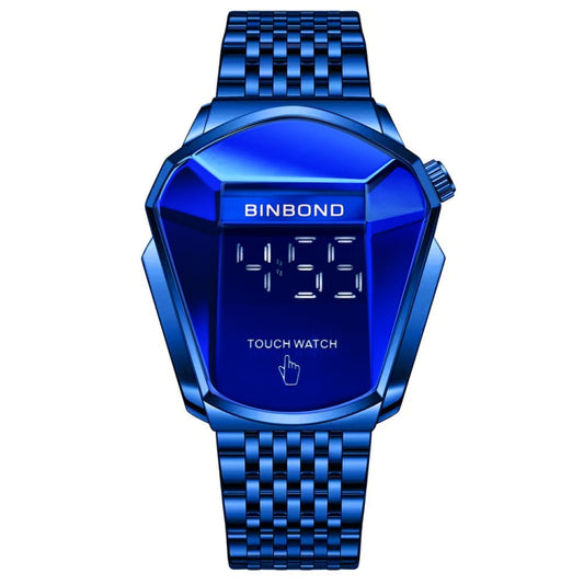 BINBOND Locomotive Concept Touch Screen Steel Belt Watch Men Live Black Technology Watch, Touch Screen Full Gold Blue, Touch Screen Blue Steel Blue, Touch Screen Black Steel Blue, Touch Screen White Steel Blue