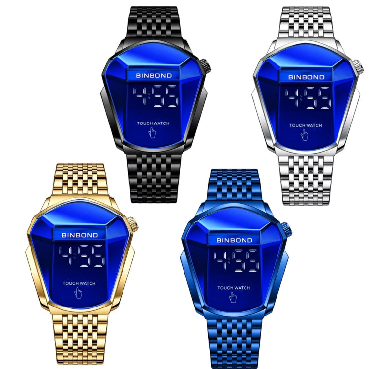 Montre BINBOND Locomotive Concept Tactile Ceinture Acier Homme Technologie Noire Vivante, Tactile Or Entier Bleu, Tactile Acier Bleu Bleu, Tactile Acier Noir Bleu, Tactile Acier Blanc Bleu
