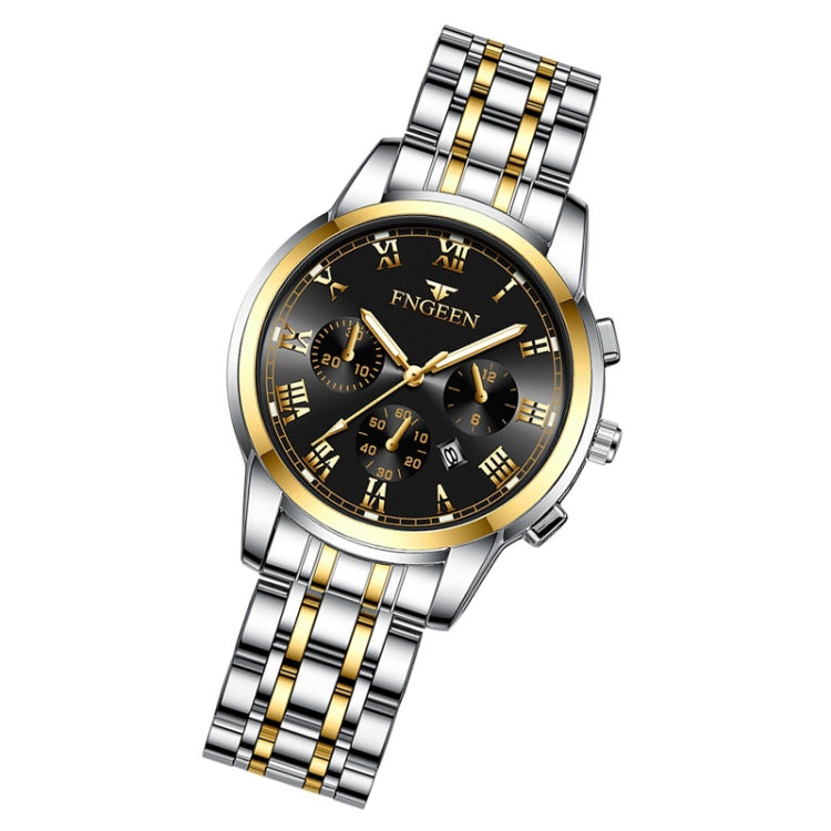 Montre à quartz pour femmes FNGEEN 4006, affichage de la date lumineux, cadran bleu doré, cadran noir doré, cadran doré, cadran blanc doré, cadran bleu acier, cadran vert acier, cadran noir acier, cadran blanc acier...