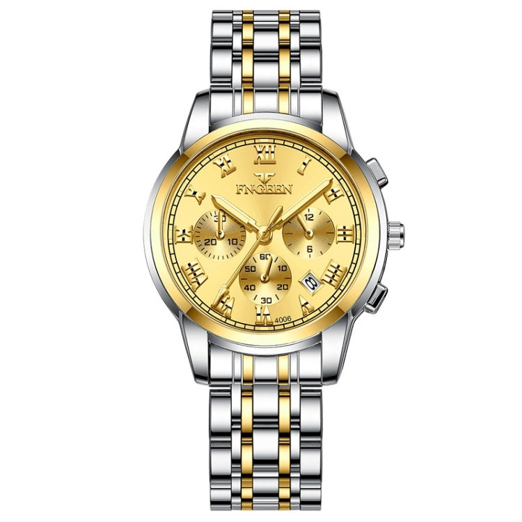 Montre à quartz pour femmes FNGEEN 4006, affichage de la date lumineux, cadran bleu doré, cadran noir doré, cadran doré, cadran blanc doré, cadran bleu acier, cadran vert acier, cadran noir acier, cadran blanc acier...
