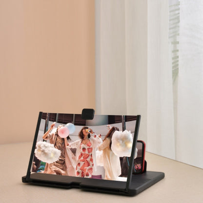 12 Inch Pull-Out Mobile Phone Screen Magnifier 3D Desktop Stand, Blu-ray Model, HD Model