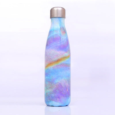 Thermal Cup Vacuum Flask Heat Water Bottle Portable Stainless Steel Sports Kettle, 500ml