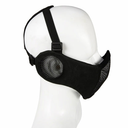WoSporT Half Face Metal Net Field  Ear Protection Outdoor Cycling Steel Tactical Mask