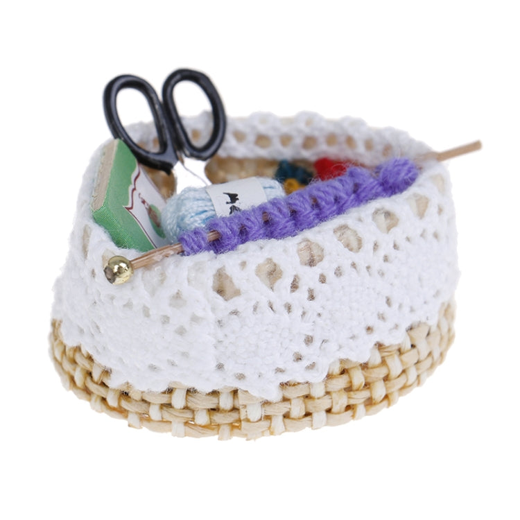 Outil de tricot en laine miniature pour maison de poupée 1:12, tricot en laine