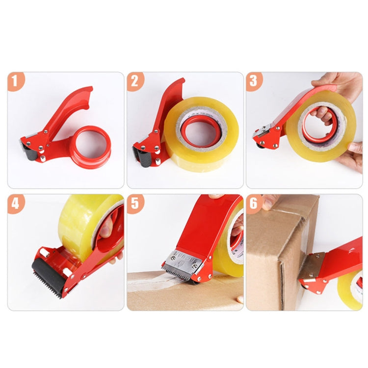 Carton Baler Device Cutter Sealing Machine Tape Dispenser Sealer Holder, 2-inch iron cutter (48mm)