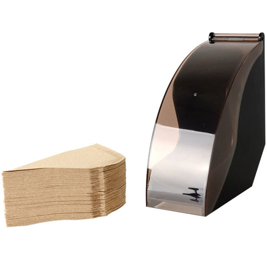 Porte-filtre à café, boîte de rangement pour filtres à café, support de rangement pour filtres à café, outils à café avec couvercle anti-poussière, porte-filtre à café