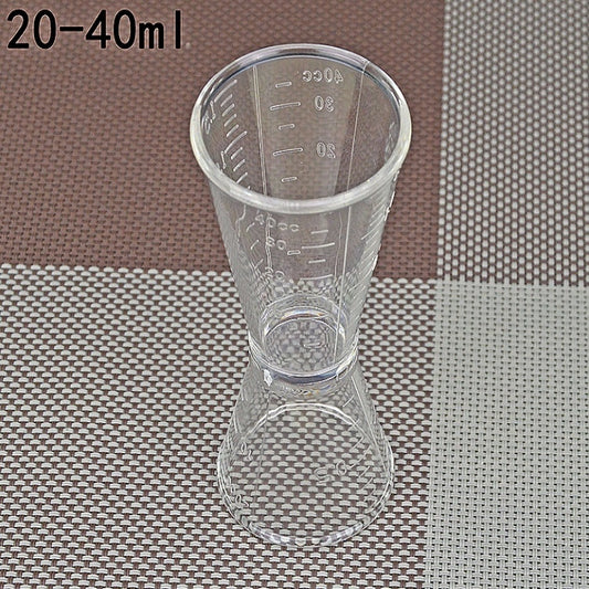 2 PCS PC Small Measuring Cup Device Double-headed Graduated Milk Tea Scale Cup Oz Measuring Tool