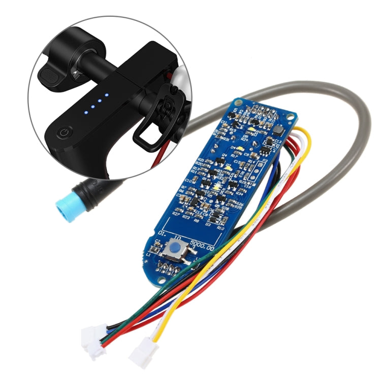 Panneau de commutation d'indicateur de batterie du tableau de bord de trottinette électrique pour trottinette électrique Xiaomi Mijia M365