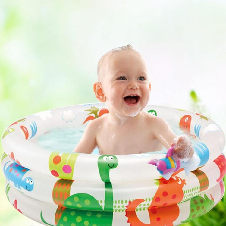 Piscine gonflable ronde pour bébé avec motif dinosaure de dessin animé, baignoire pour nourrisson, taille : 61 x 22 cm, taille : 61 x 22 cm