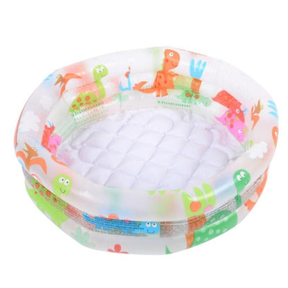 Piscine gonflable ronde pour bébé avec motif dinosaure de dessin animé, baignoire pour nourrisson, taille : 61 x 22 cm, taille : 61 x 22 cm