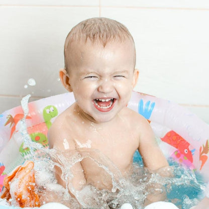 Piscine gonflable ronde pour bébé avec motif dinosaure de dessin animé, baignoire pour nourrisson, taille : 61 x 22 cm, taille : 61 x 22 cm