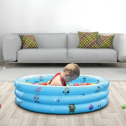 Piscine gonflable ronde à trois anneaux pour enfants, utilisation intérieure et extérieure, piscine à balles, 90 x 30 cm, 110 x 30 cm