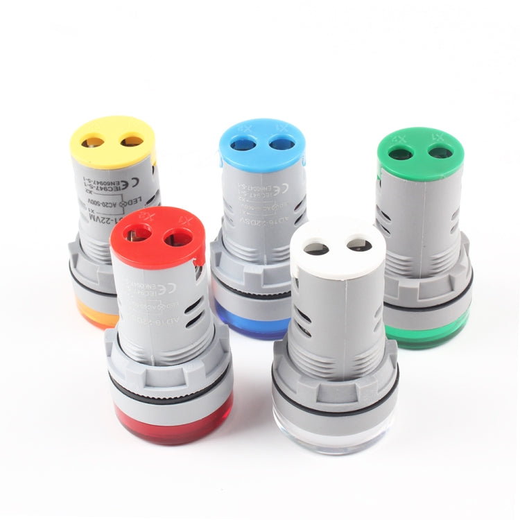 AD16-22DSV  Mini Digital Display 60-500V General Indicator AC Voltmeter, Open Hole: 22mm, 60-500V Yellow, 60-500V Blue, 60-500V White, 60-500V Red, 60-500V Green