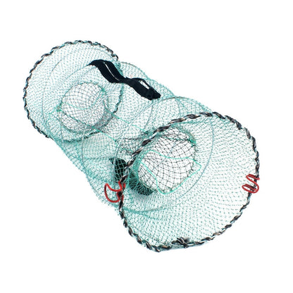 Spring Cage Fishing Net Automatic Folding Shrimp Cage Round Spring Fish Net, Special Mesh Large, Encrypted Mesh Large