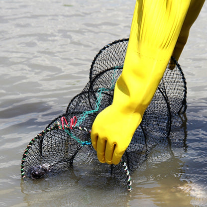 Filet de pêche pliable rond en forme de nasse à crabe, petit
