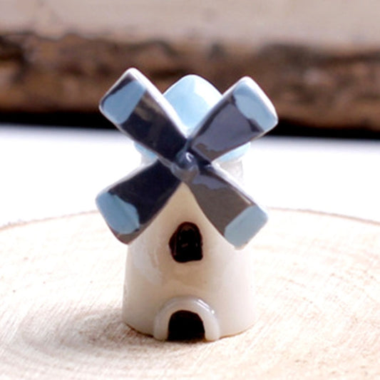 4 PCS Mini Moulin à Vent Dessin Animé Petits Travaux Manuels Décoration de Chalet, Petit Moulin à Vent