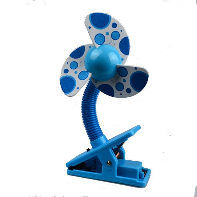 Mini Ventilateur Portable à Clip USB pour Poussette/Berceau, Bureau et Dortoir