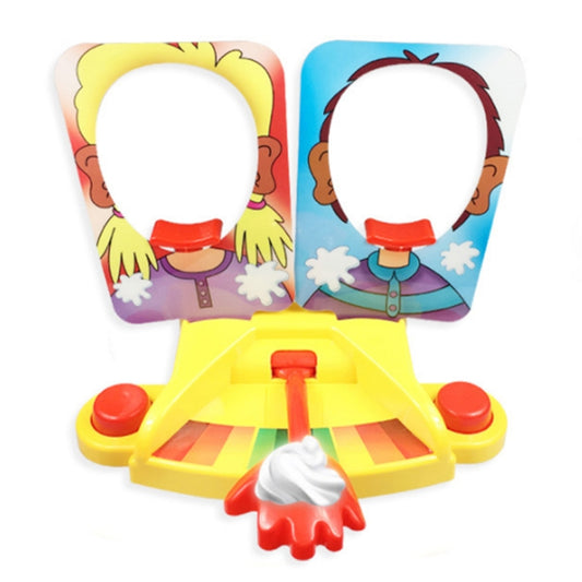 Jeu de société interactif familial «&nbsp;Tarte à Tarte&nbsp;» (double, simple)&nbsp;: défi familial, farces et attrapes pour enfants.