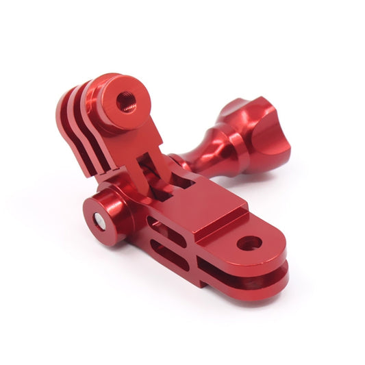 Bras de réglage universel à trois voies en alliage d'aluminium pour caméra d'action Adaptateur 360 degrés, rouge, bleu, noir