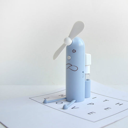 Support de téléphone portable créatif Dessin animé Pulvérisation Mini ventilateur Ventilateur USB portable