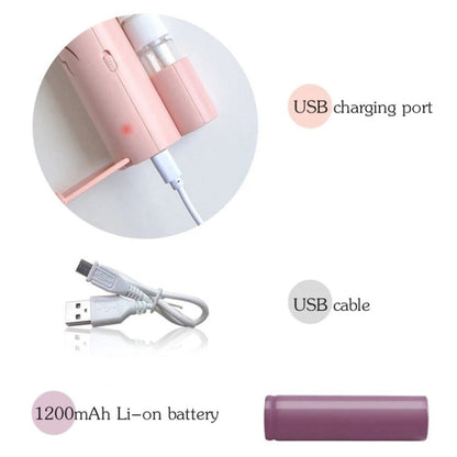 Support de téléphone portable créatif Dessin animé Pulvérisation Mini ventilateur Ventilateur USB portable