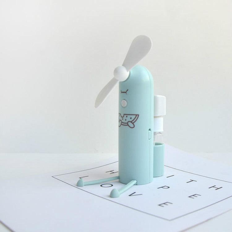 Support de téléphone portable créatif Dessin animé Pulvérisation Mini ventilateur Ventilateur USB portable
