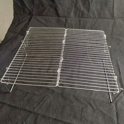 Liftable Barbecue Grill Camping Stainless Steel Folding Barbecue Grill Wood Charcoal Grill, 31x31x21cm