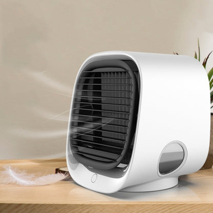 Mini Multifunctional Humidification Aromatherapy Fan Portable Office Home Desktop Air Conditioner Fan, Sky White, Cherry Blossom Powder, Moran Green, Dark Blue