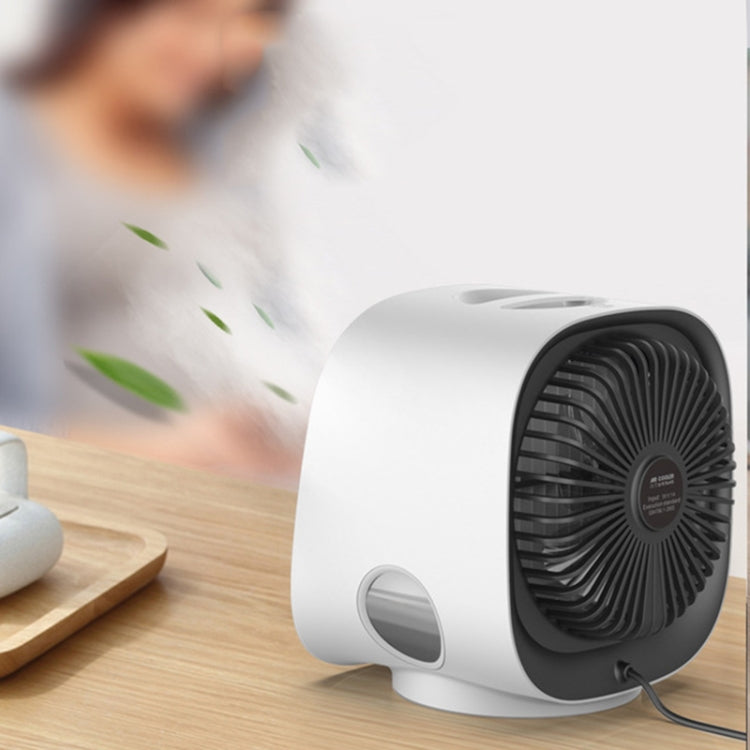 Mini Multifunctional Humidification Aromatherapy Fan Portable Office Home Desktop Air Conditioner Fan, Sky White, Cherry Blossom Powder, Moran Green, Dark Blue