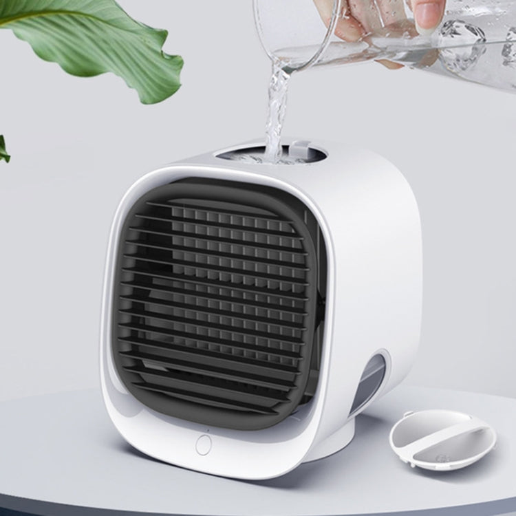 Mini Multifunctional Humidification Aromatherapy Fan Portable Office Home Desktop Air Conditioner Fan, Sky White, Cherry Blossom Powder, Moran Green, Dark Blue