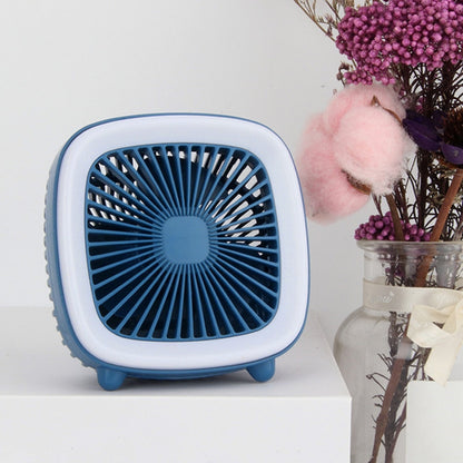 Ventilateur de bureau rechargeable USB, ventilateur de poche multifonctionnel