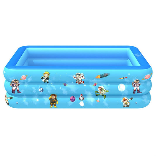 Household Indoor and Outdoor Aerospace Pattern Baby Square Inflatable Swimming Pool, 120 x 85 x 35cm, 130 x 85 x 50cm, 150 x 110 x 50cm, 180 x 130 x 55cm, 210 x 135 x 55cm