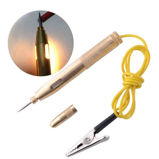 2 PCS 6-24V Copper Electric Pen General Test Light Automotive Circuit Test Pencil, Copper Electric Pen