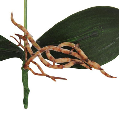 Decorative Landscaping Round Pot Three Flowers Phalaenopsis Bonsai Simulation Potted Plants