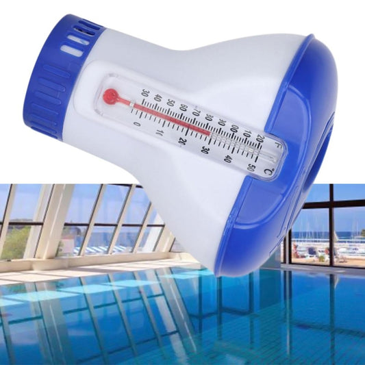 5 Inch Pool Thermometer Floating Water Pill Impetuous Pool Disinfection Automatic Drug Dispenser Pool Accessories, Style 1