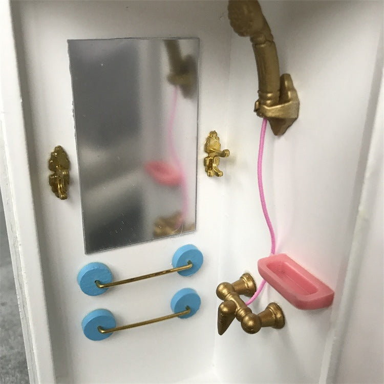 1:12 Maison de poupée Mini accessoires de salle de bain simulation, salle de bain