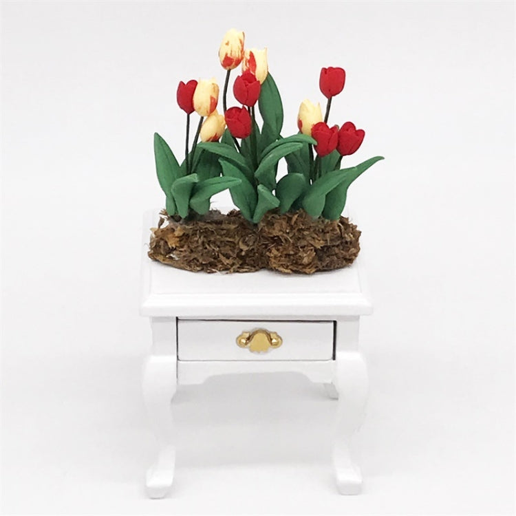 Maquette de fleur de tulipe de simulation pour maison de poupée 1:12, fleur de tulipe