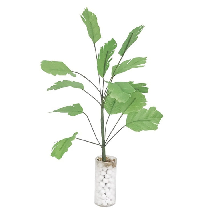 3 PCS 1:12 Mini Doll House Dollhouse Plant Model Foreign Toy Vase Banana Green Tree, 3 PCS Banana Green Tree