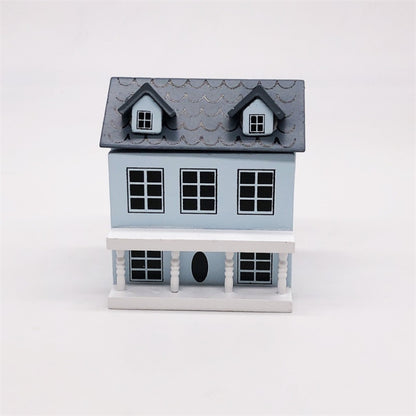 Mini maison de poupée 1:12 Villa de poche mignonne, Rose, Bleu