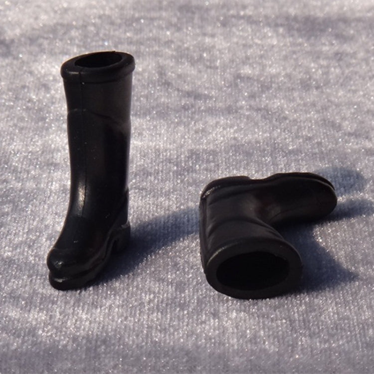 3 Paires 1:12 Maison de Poupée Modèle de Simulation Mini Accessoires Plastique Bottes de Pluie à Tube Long, 3 Paires Bottes de Pluie à Tube Long