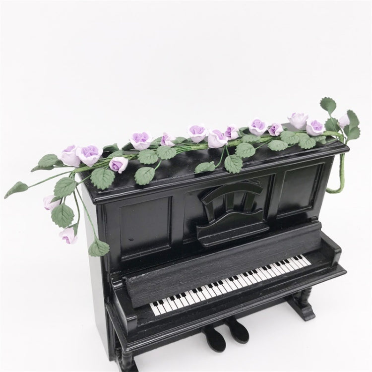 1:12 Miniature Maison Jouet Simulation Corde de Rose pour Chevalet Balançoire Scène de Jardin, Corde de Rose Balançoire