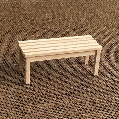 4 PCS / Ensemble 1:12 Maison de Poupée Mini Meuble Modèle Chaise de Jardin Extérieur Tabouret, Chaise de Jardin Extérieur