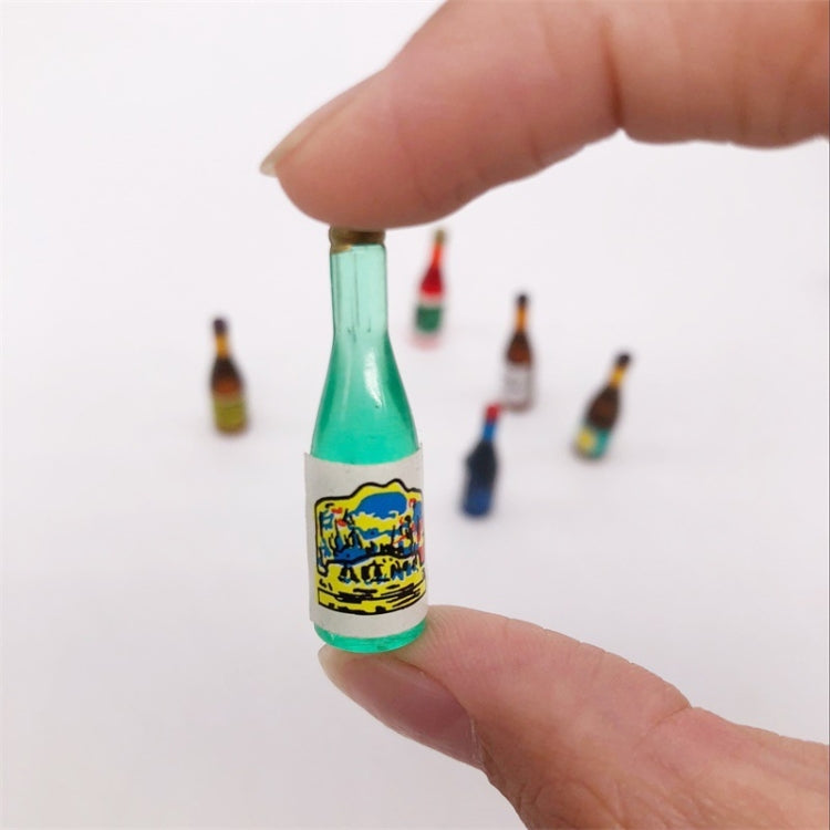 18 PCS / 3 Pack  1:12 Mini Dollhouse Pocket Simulation Fruit Wine Drink Bottle Ornaments Model, Wine Drink Bottle