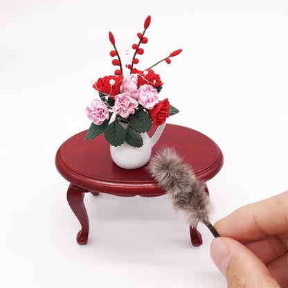1:12 Mini House Toy Simulation Chicken Hair Brush, Simulation Chicken Hair Brush