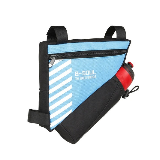 B-soul Sacs de vélo avec pochette triangulaire pour bouteille d'eau, sac de cadre avant solide pour cyclisme, poche, 20,5 x 18 x 5 cm